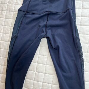 Navy Blue Athletic Leggings